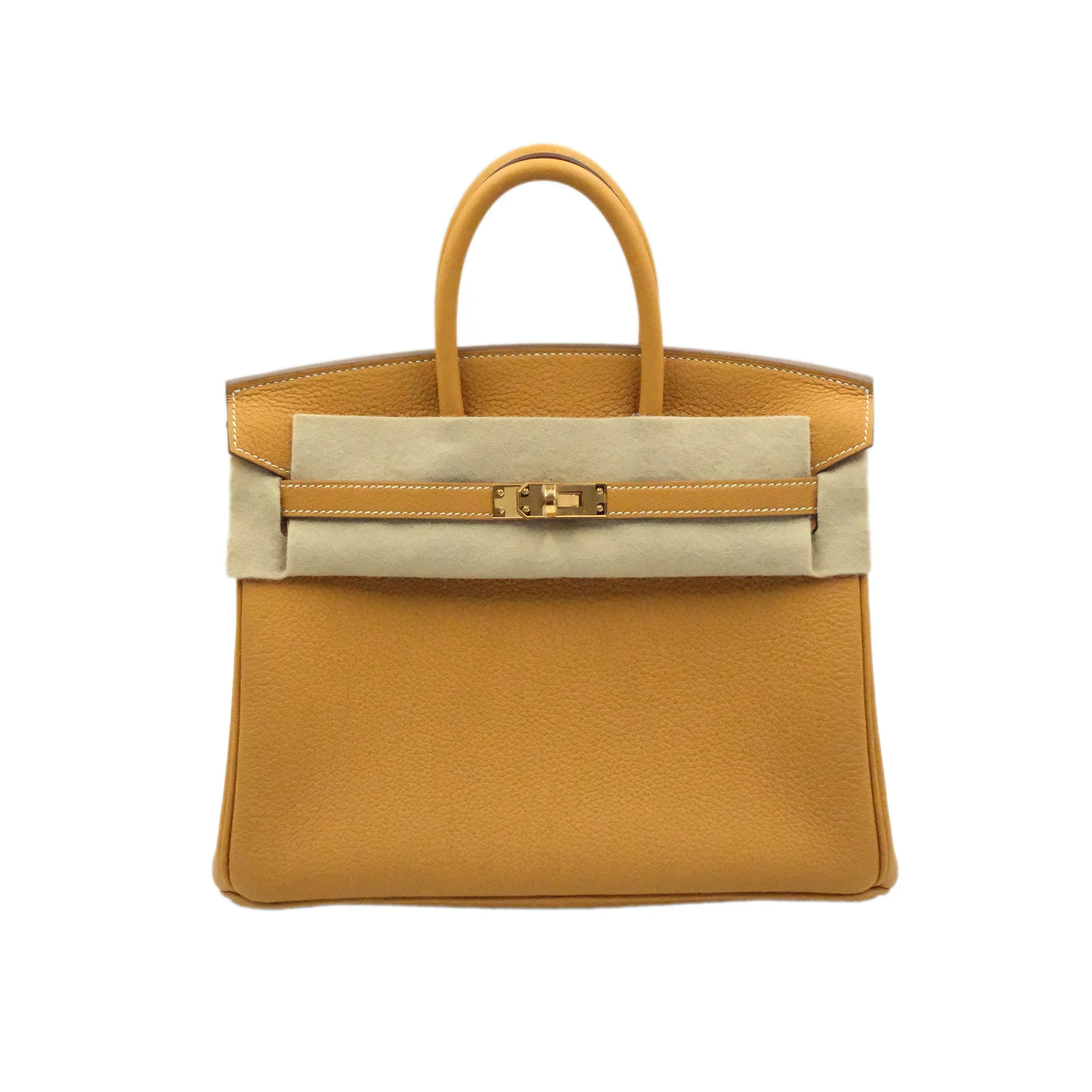 Hermès Birkin 25cm, Color Natural Sable (21), Togo Leather, Palladium Hardware, Stamp K