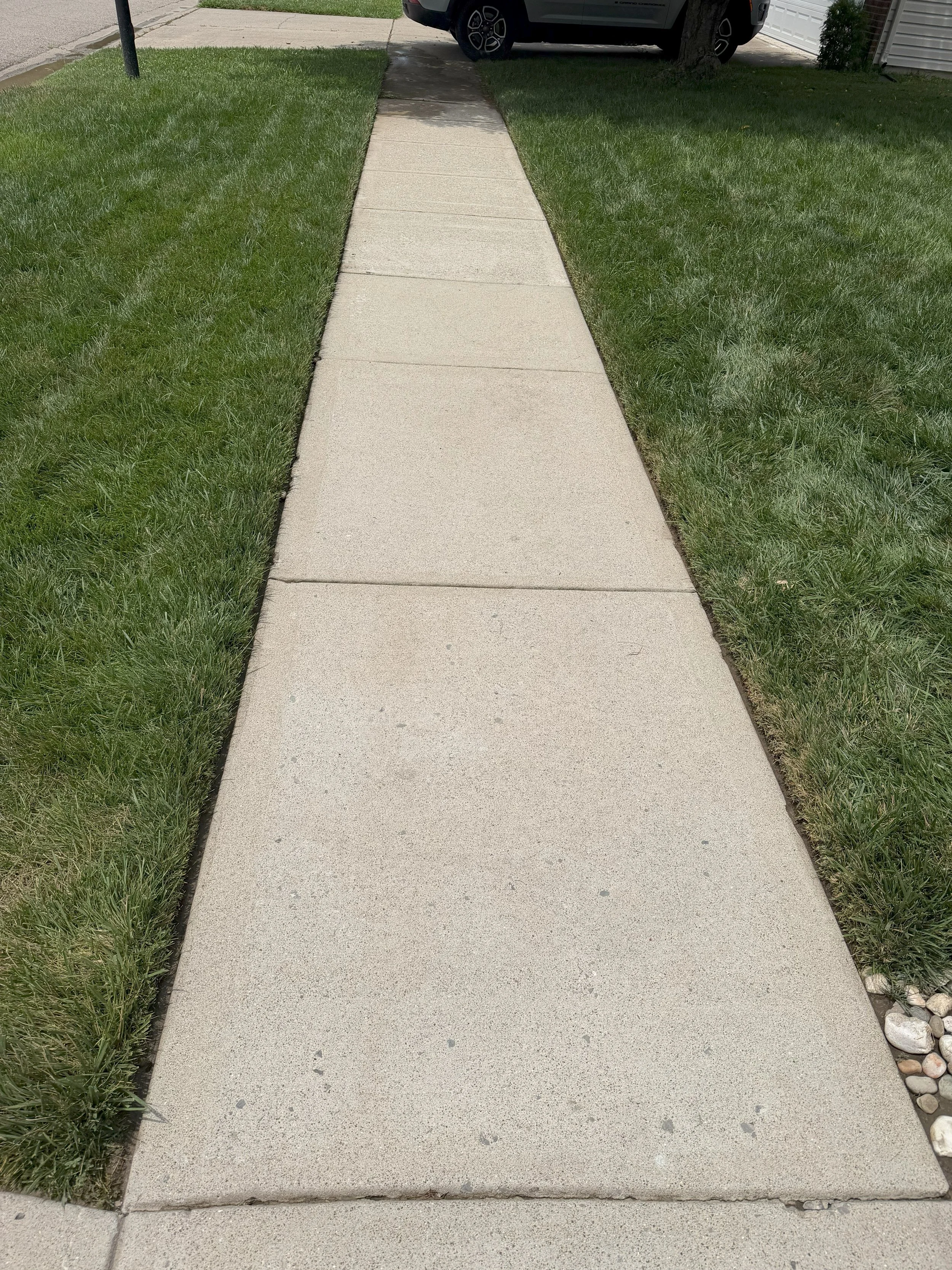 Clean sidewalk