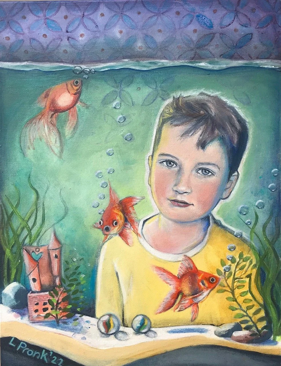 Arie with Goldfish | 2022 | 45 x 35cm