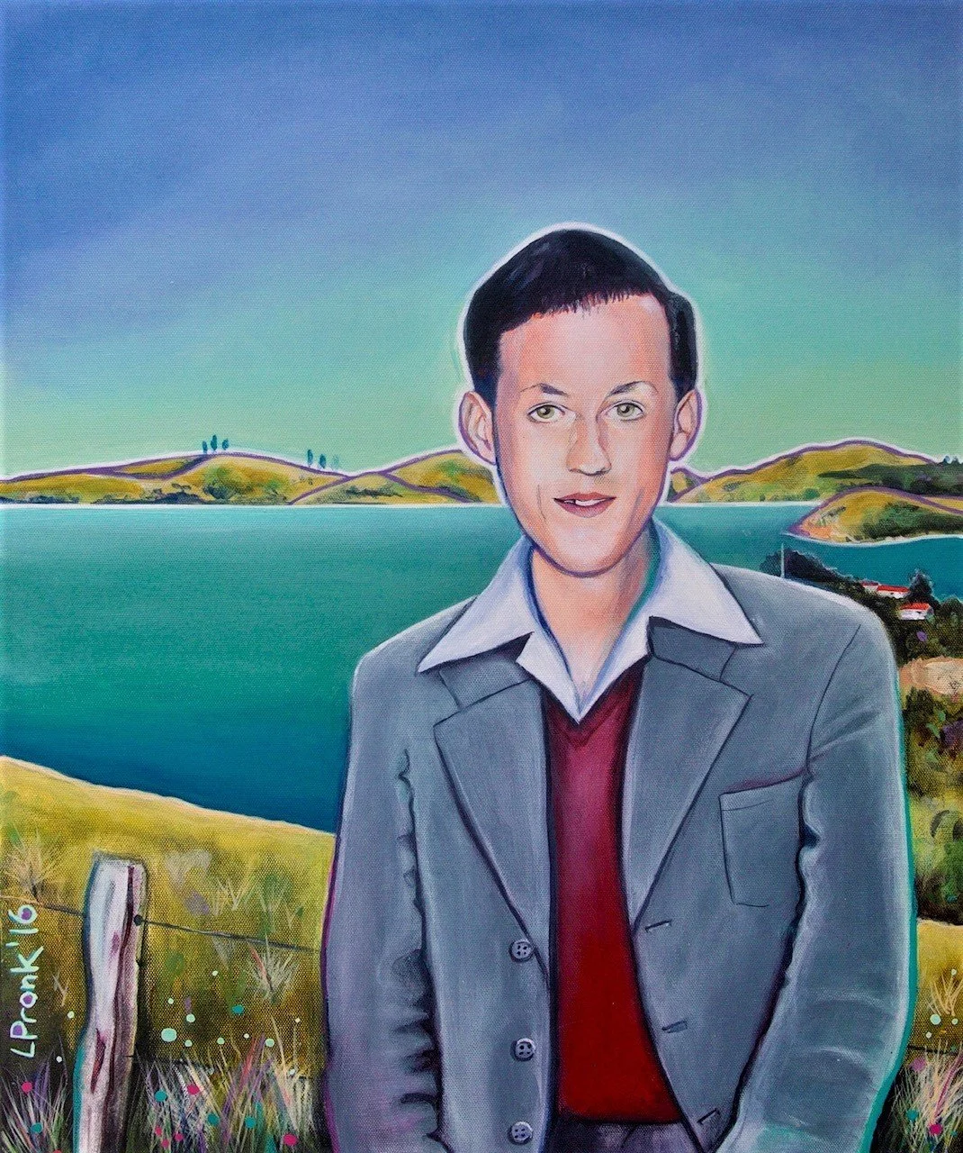 Dad in Port Chalmers | 2016 | 61 x 51cm
