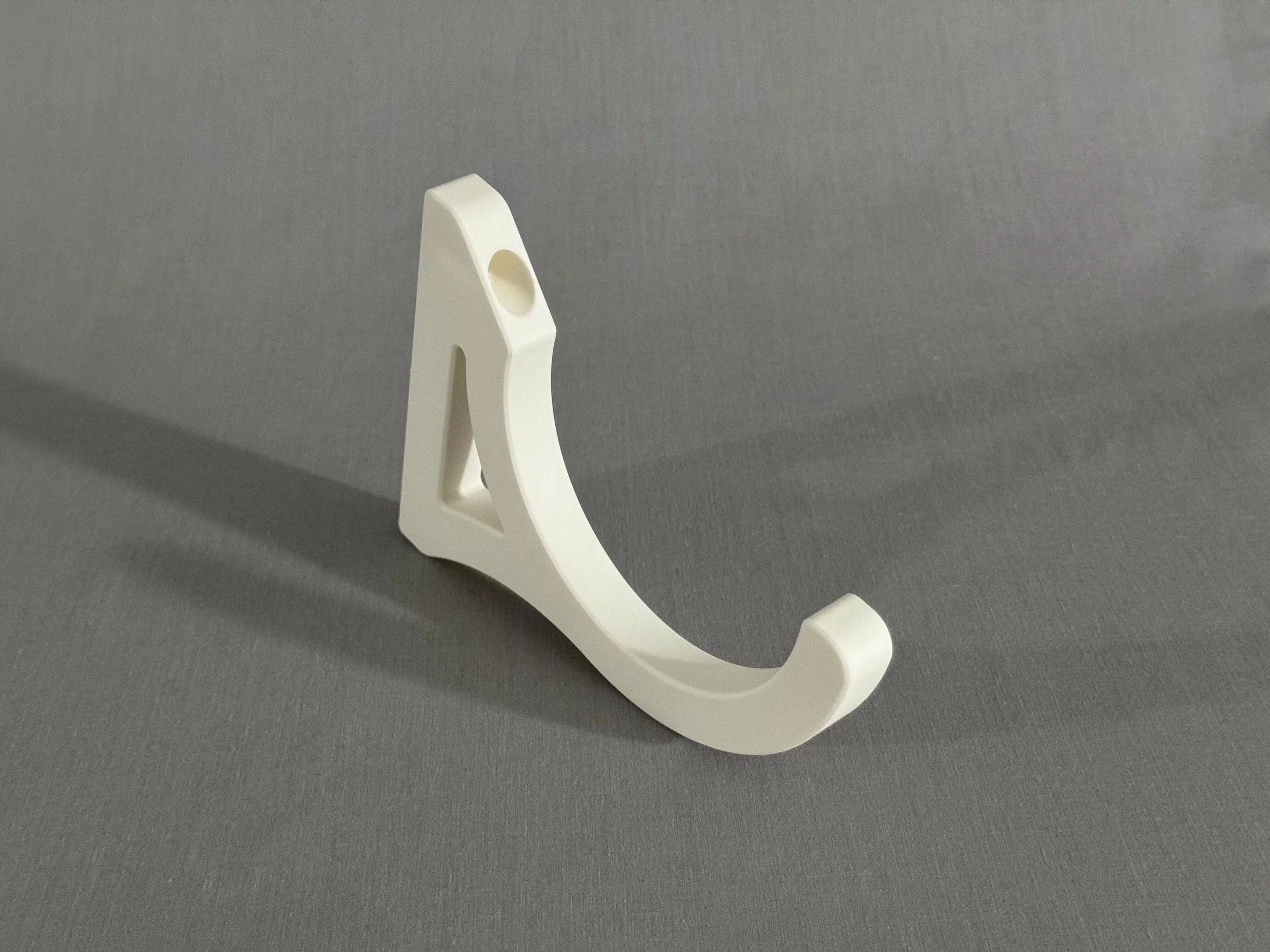 Durable polymer 3D print for physical fitment testing.