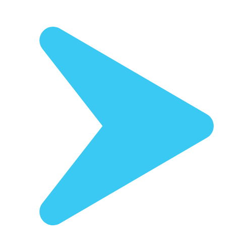A large rightward arrow symbol in blue.