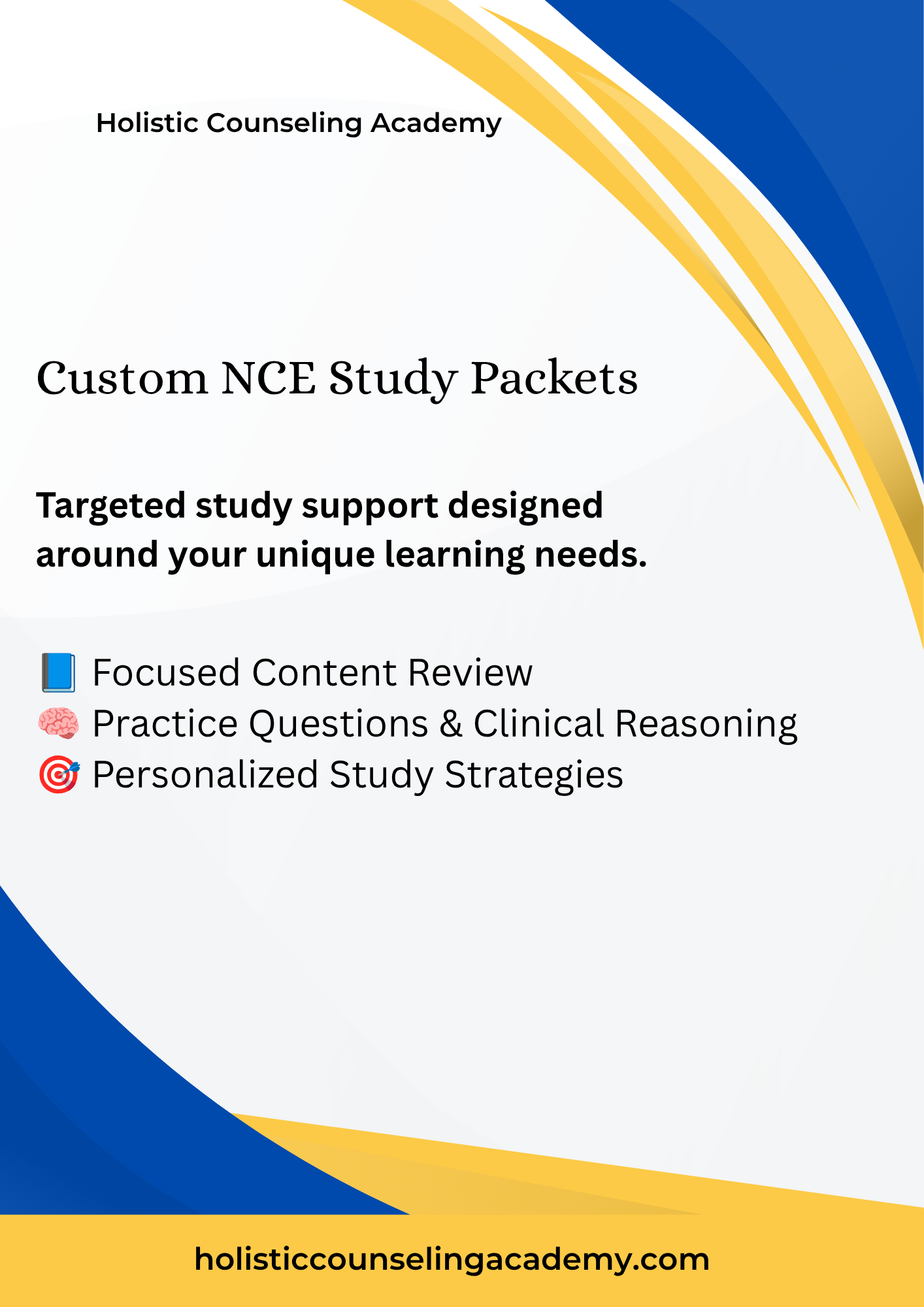 Custom NCE Study Packet