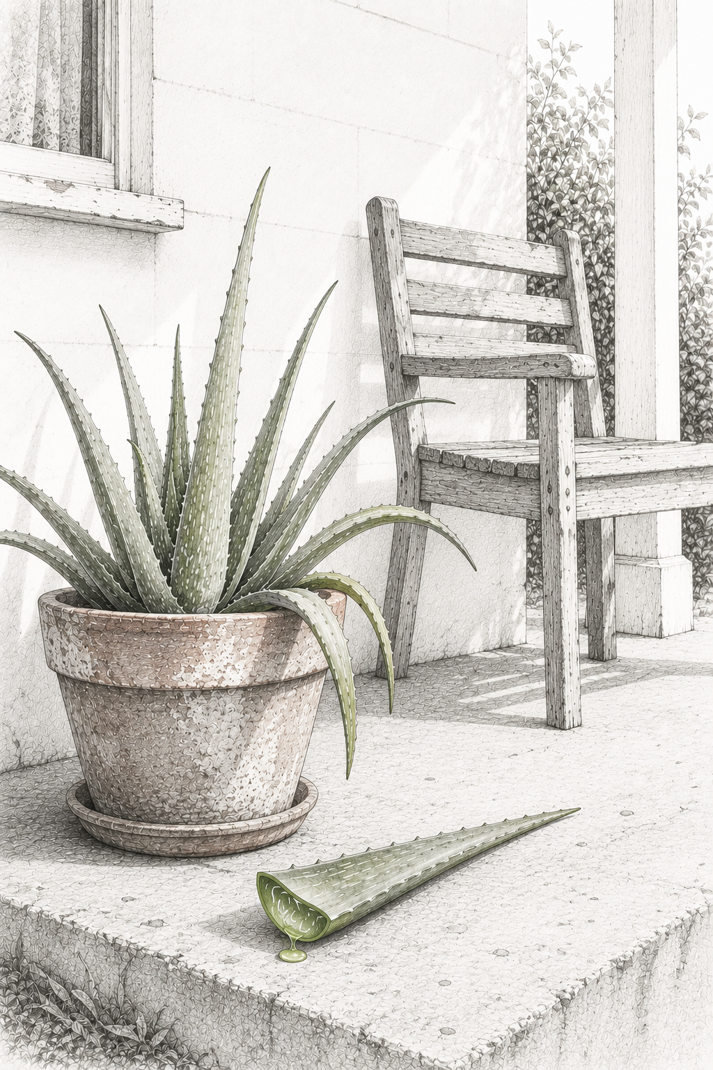 The Aloe Vera on My Mother’s Porch