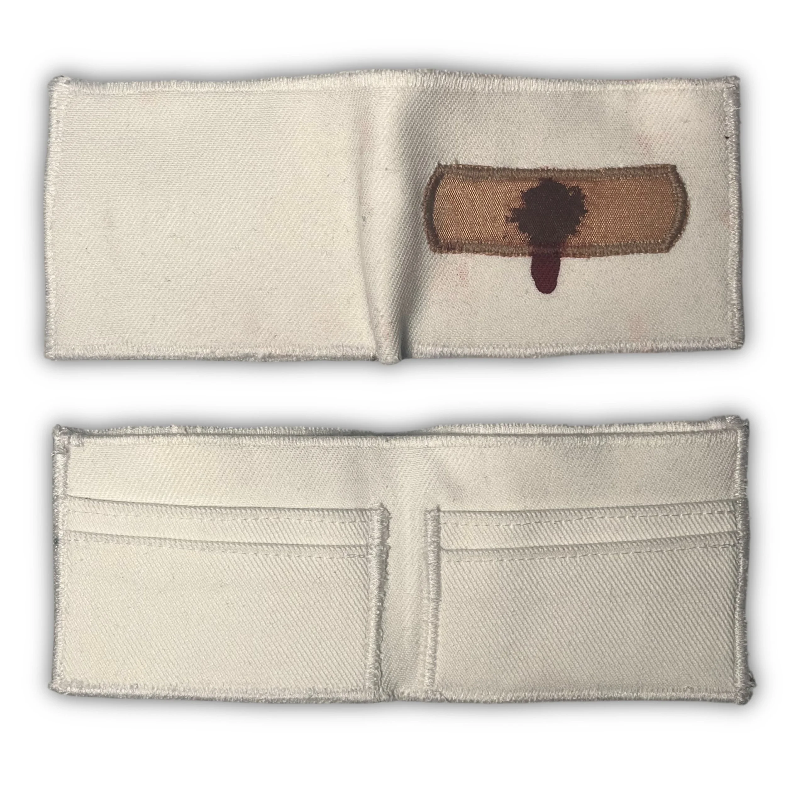 White Bloody Bandaid Wallet