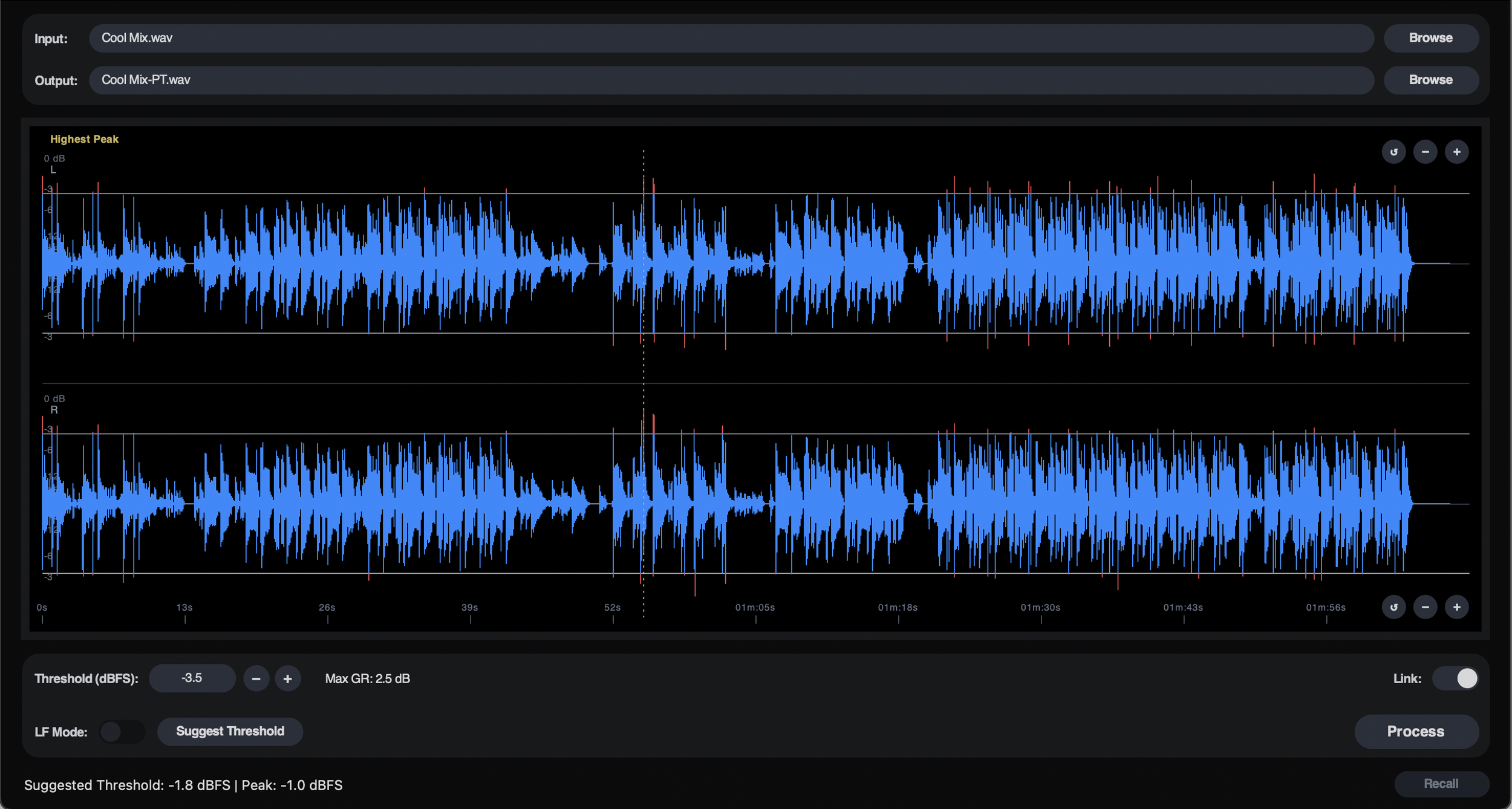 Peak Tamer App Interface