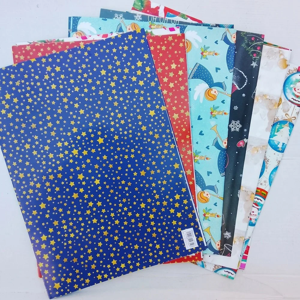 Set 24 Fogli Carta da Regalo di Natale 70x100 cm - Assortimento Gran Varietà (Oltre 600 Fantasie)