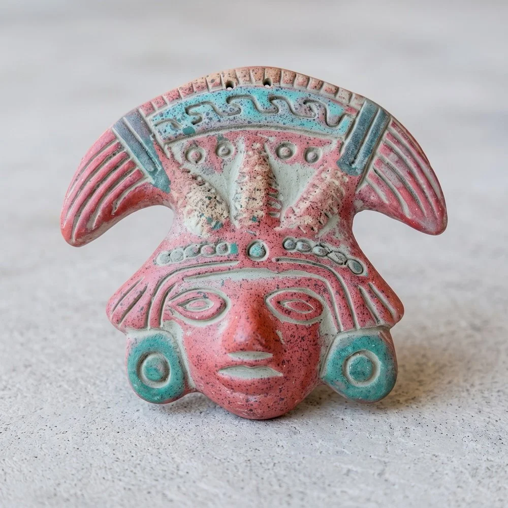 maschere in terracotta colombiane.jfif