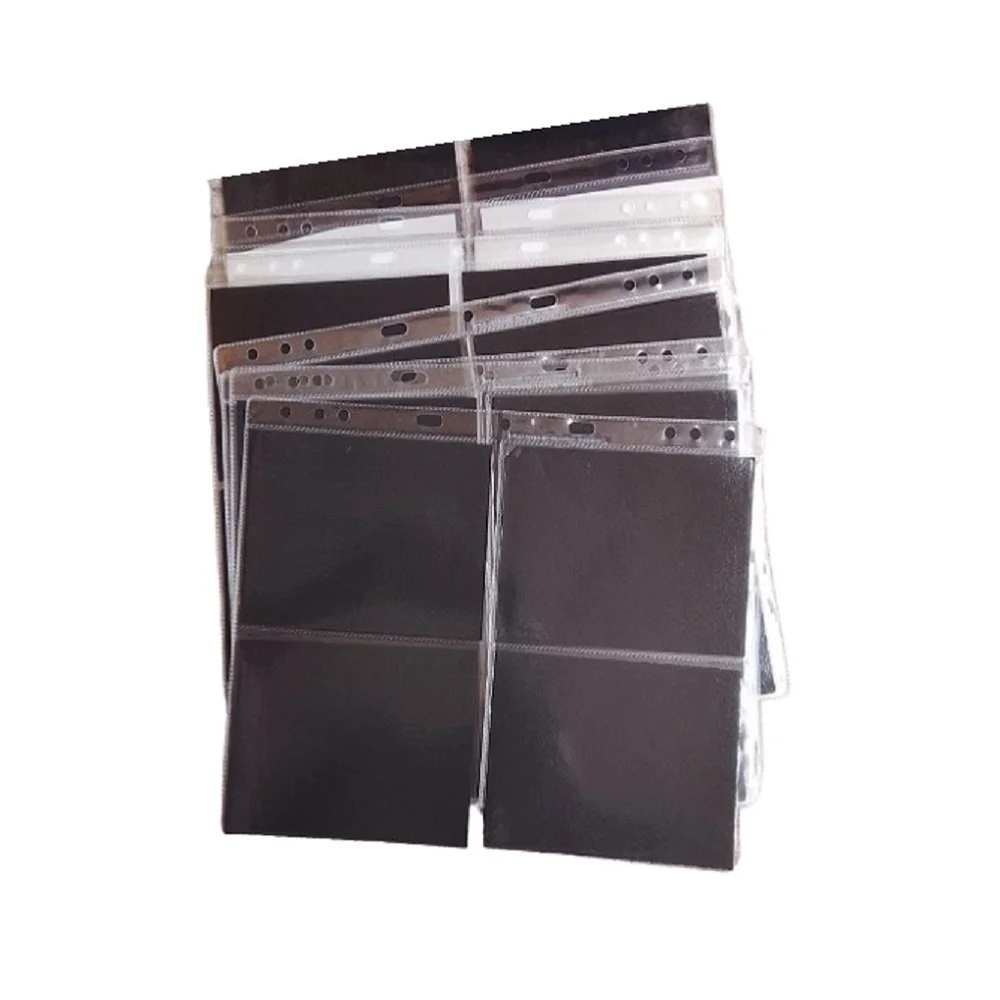 Lotto 15 Buste 4 Tasche Sfondo Nero 25x20 cm