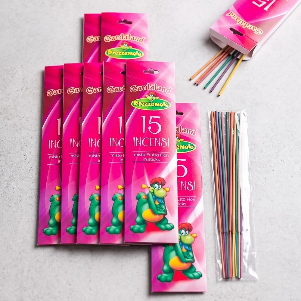 Maxi Lotto 10 Confezioni Incenso Originale Gardaland col Draghetto Prezzemolo (Totale 150 Sticks)