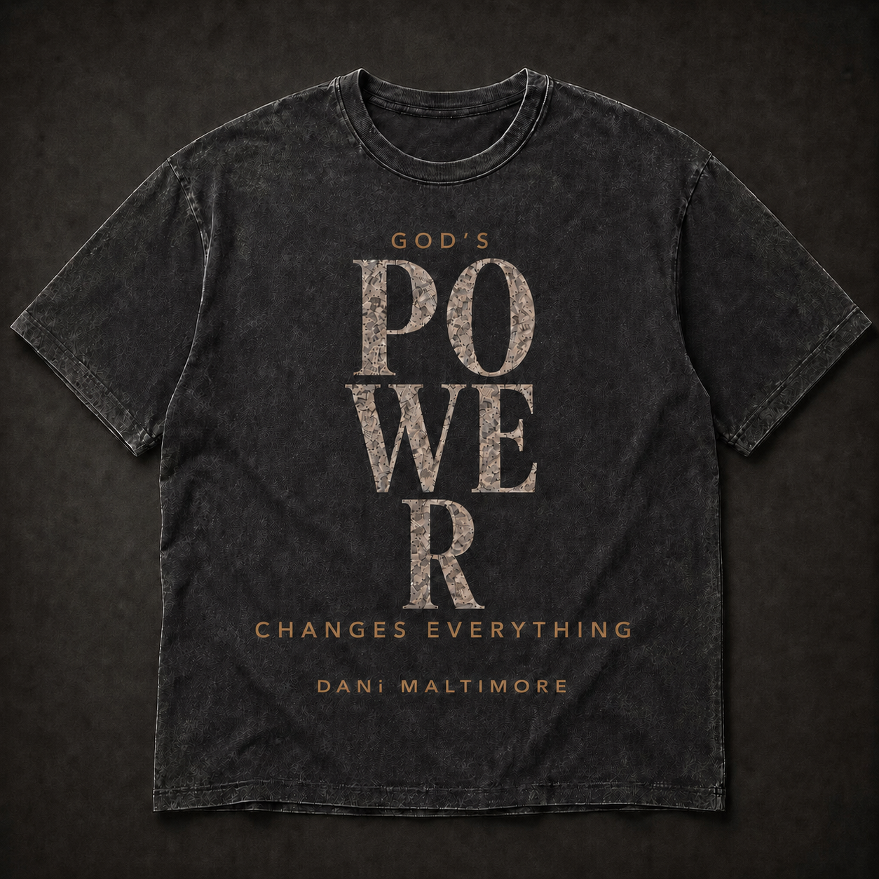 God’s Power Changes Everything Black Vintage Tee