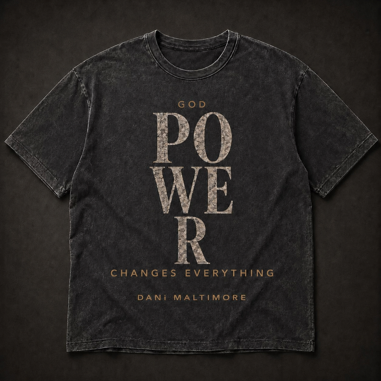 God’s Power Changes Everything Black Vintage Tee