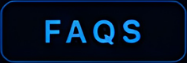 Blue neon sign with the text 'FAQs'