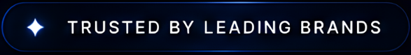 Text reading 'Trusted by leading brands' with a star icon on the left.