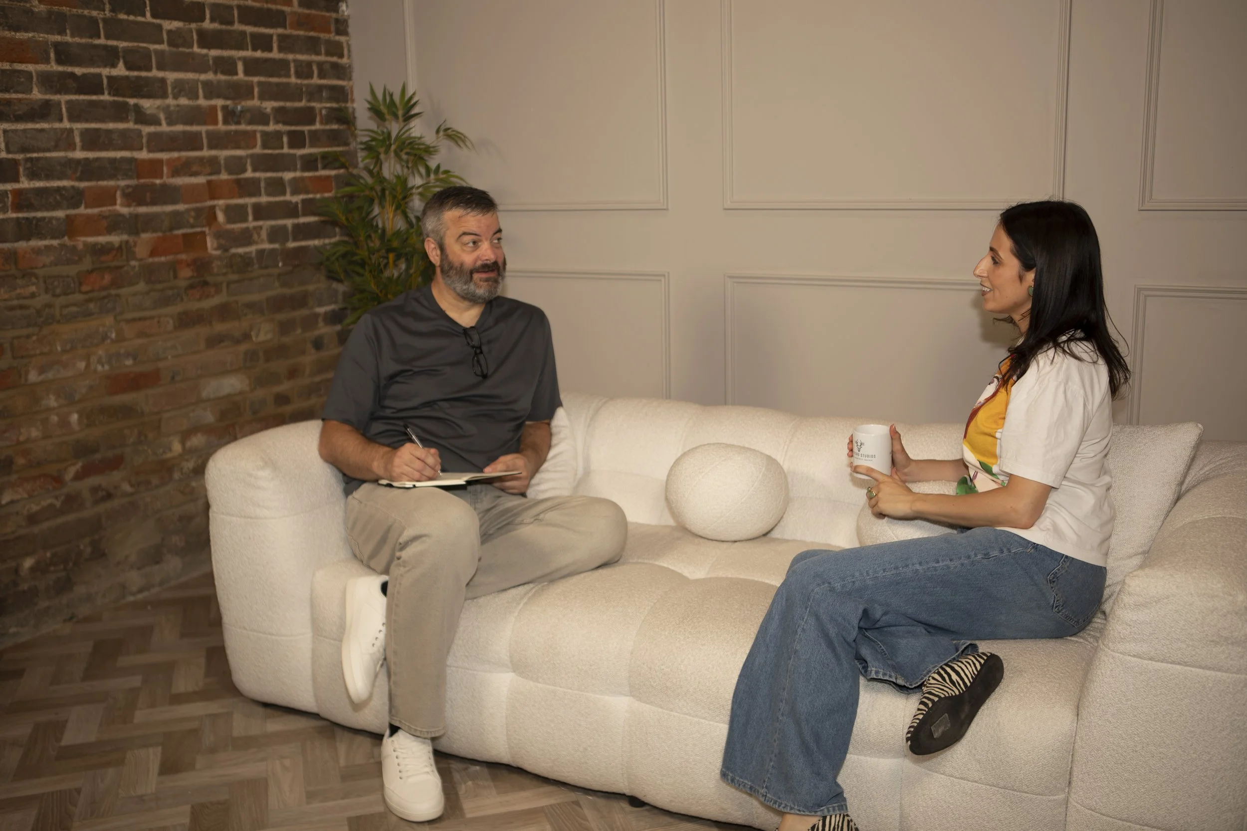 Chris the adhd coach talking to a female client