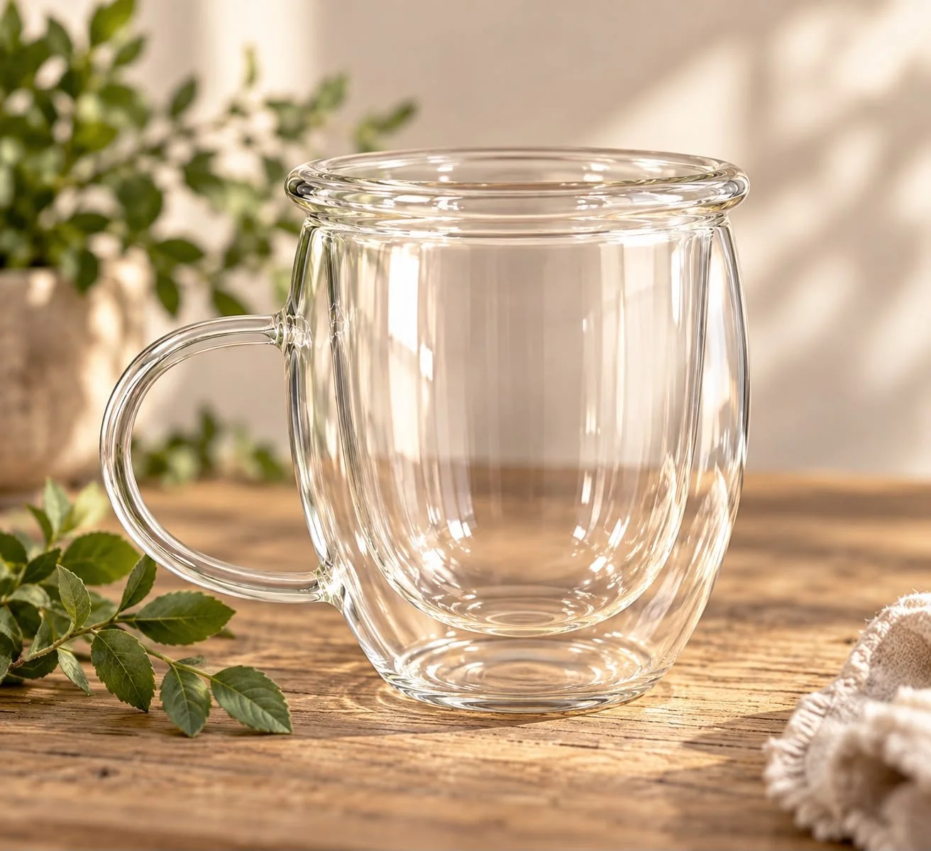 Borosilicate Tea Mug with Lid