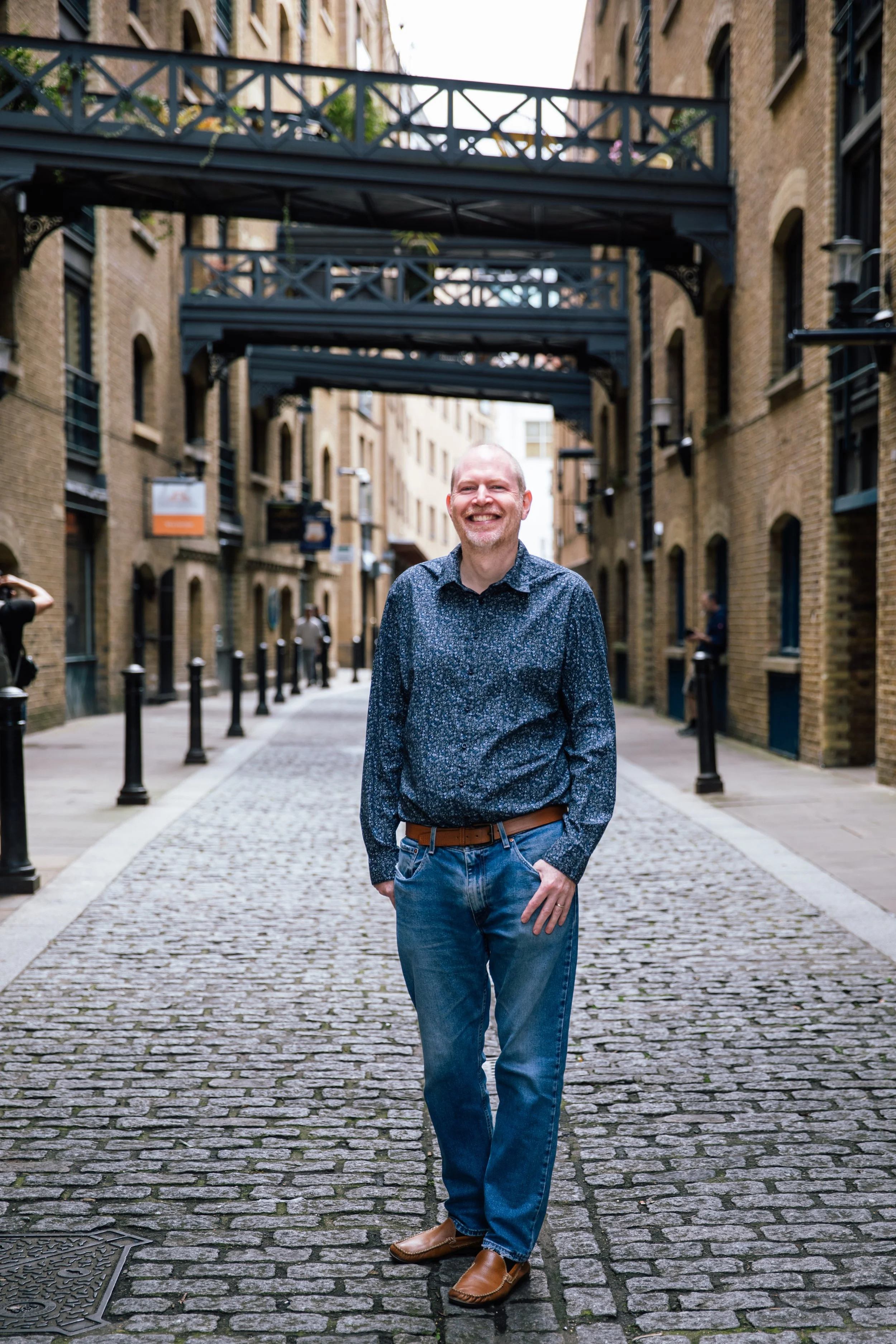Portrait picture of James Cadman, a bereavement counsellor in London Bridge