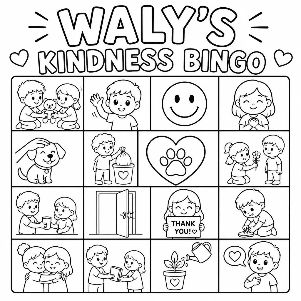 Wally's Kindness Bingo!