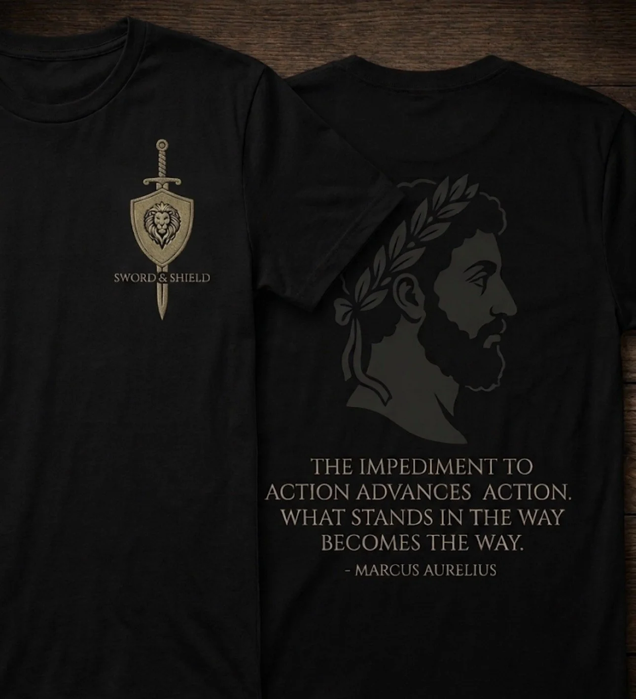 Sword & Shield Marcus Aurelius Shirt
