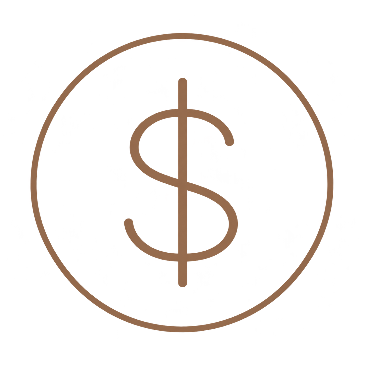 A dollar sign inside a circle.