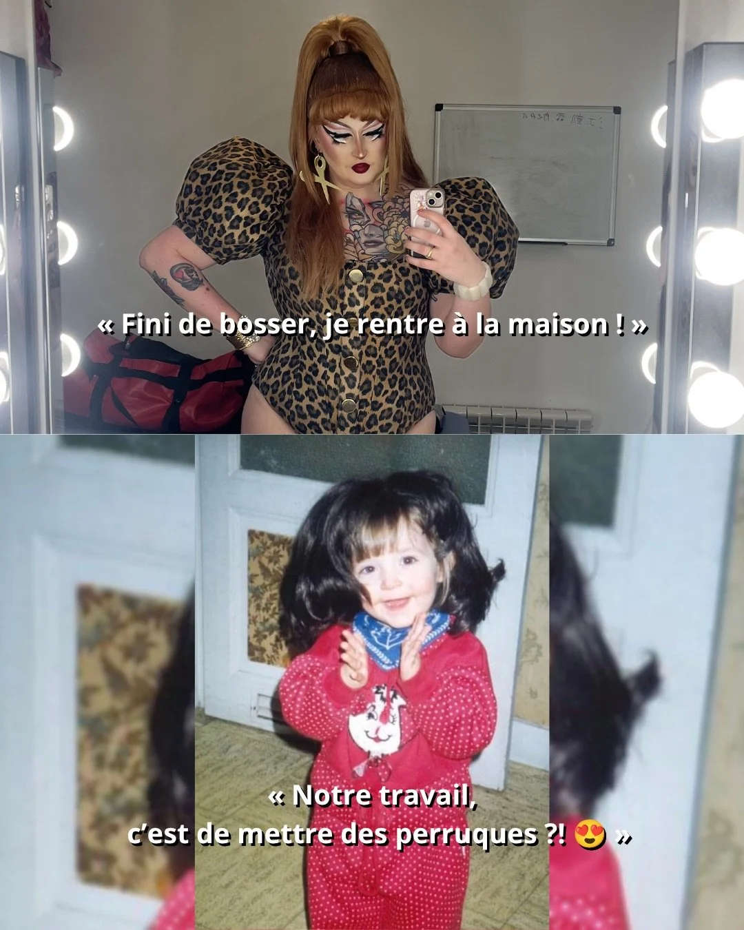 La derni&egrave;re c&rsquo;est vraiment parce que ce costume c&rsquo;&eacute;tait quequ&rsquo;choz 🐔 

Ce labrador, c&rsquo;est le premier chien que j&rsquo;ai aim&eacute; de ma vie 🖤

Et tout &ccedil;a : J&rsquo;sais pas si c&rsquo;est une trend, 