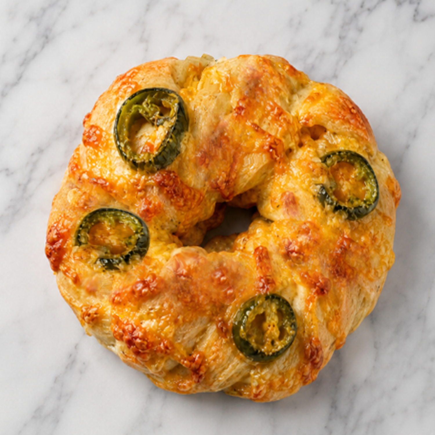 Rise & Spice Bagel (Cheddar Jalapeño)