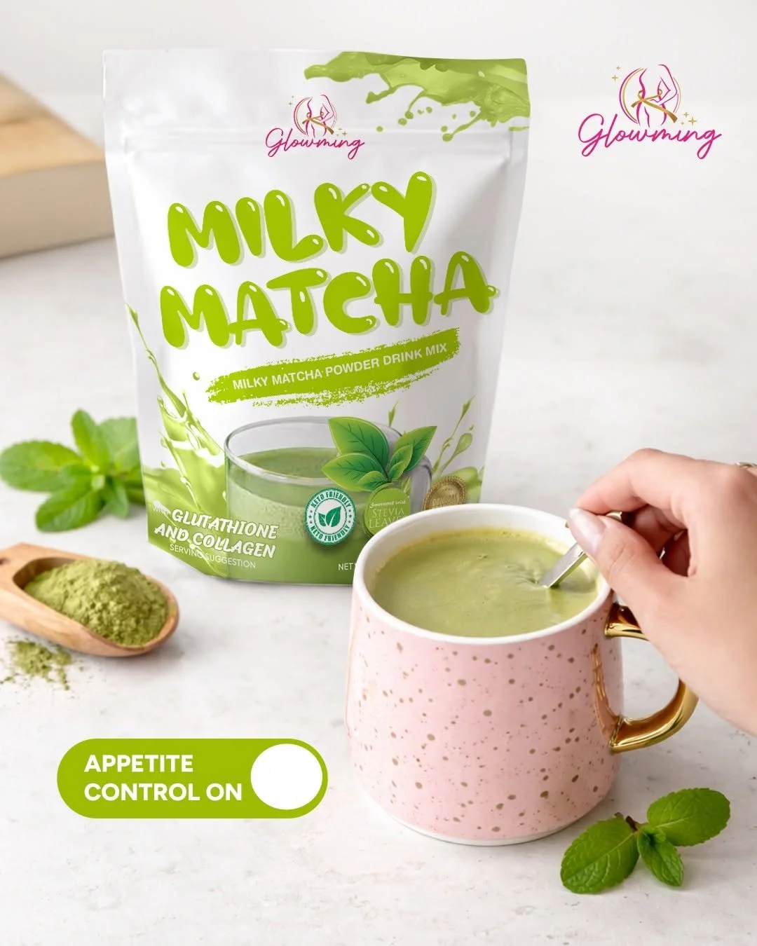 CC Glam - Glowming Milky Matcha (10 sachet)