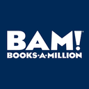 The logo for BAMI: Books-A-Million, featuring the company's name on a dark blue background.