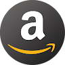 Black Amazon shopping icon with a yellow arrow underneath the letter 'a'.