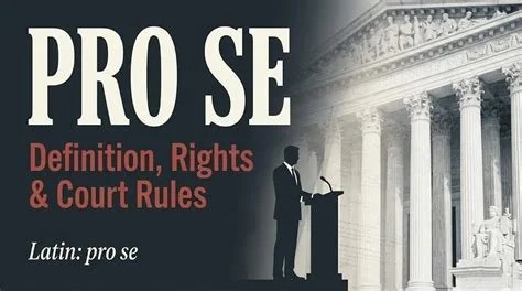 Notice of Pro Se Entry/Appearance Civil Cases