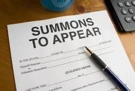 Summons to Appear Civil Cases