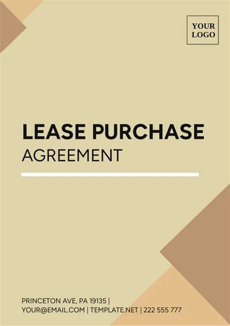 Comprehensive Lease Purchase Agreement Kit