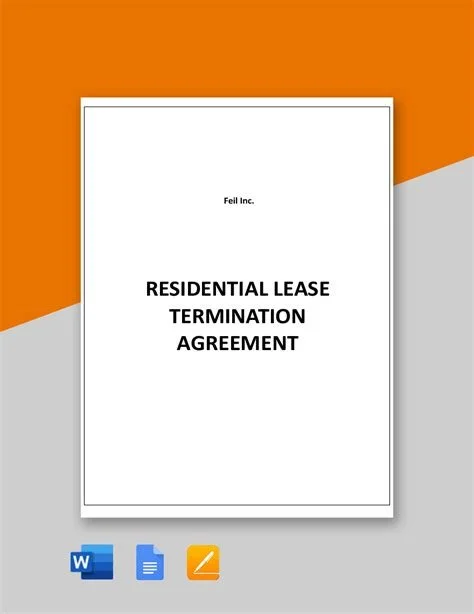 Termination of Lease or Rental Agreement