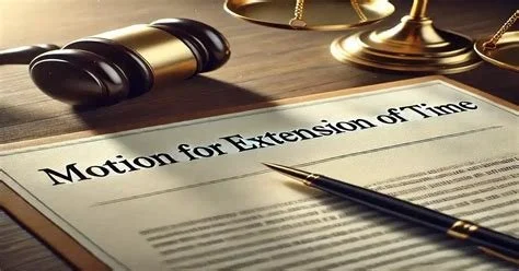 Motion for Extension of Filing Time Civil Case