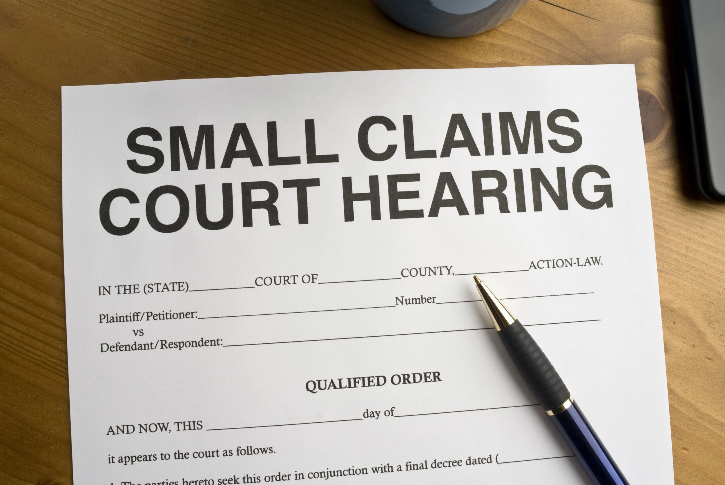 Response/Counter Claim Small Claims Court