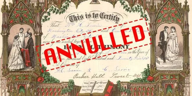 Annulment of Marriage