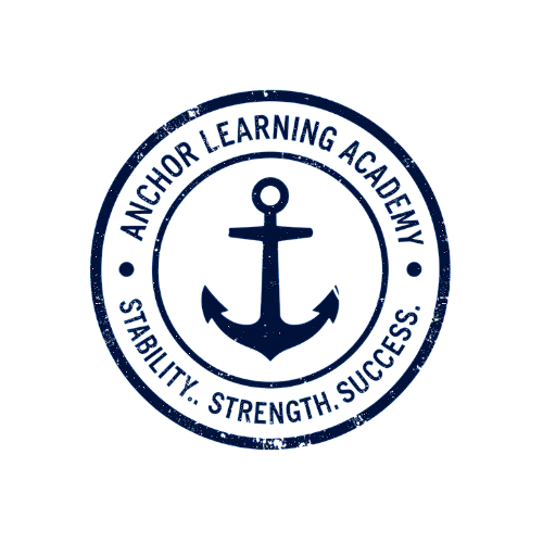Logo of Micior Learning Academy with a blue anchor inside a circle, surrounded by the words 'Micior Learning Academy' and the motto 'Stamina, Strength, Success.'