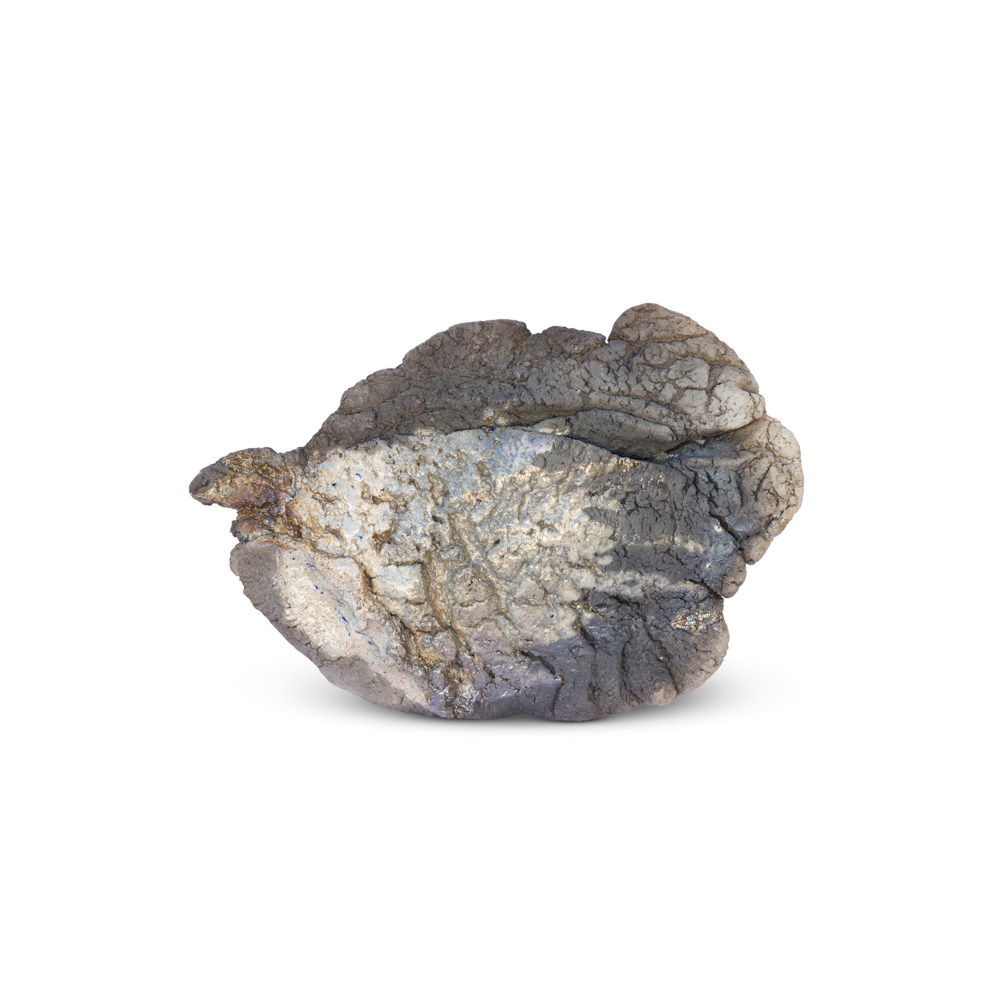 Glazed raku fired at 1000ºC. 30,5 x 22 x 5,5 (cm)