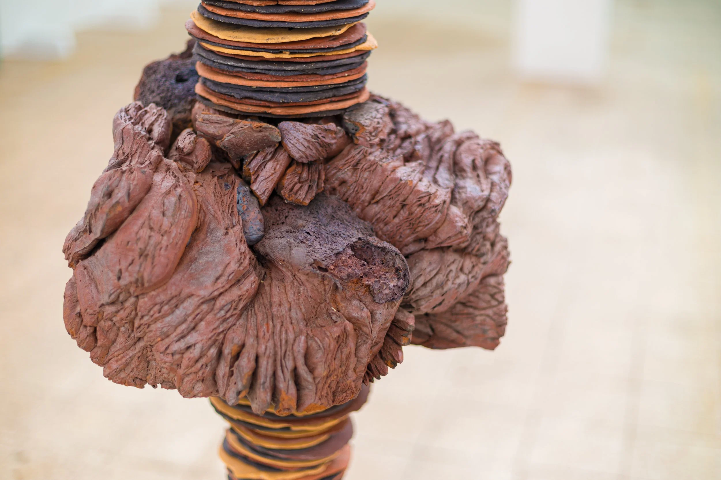 Close-up of a sculpture by João Carqueijeiro.