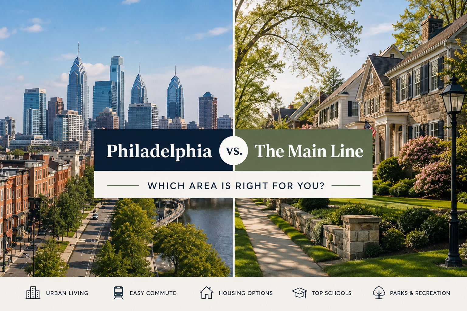 Philadelphia vs. the Main Line: Which Area Is Right for You?