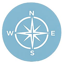 Compass icon representing clarity, direction, and navigating meaningful health and life changes.