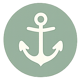 Anchor icon representing grounding, stability, and staying connected to your core values.