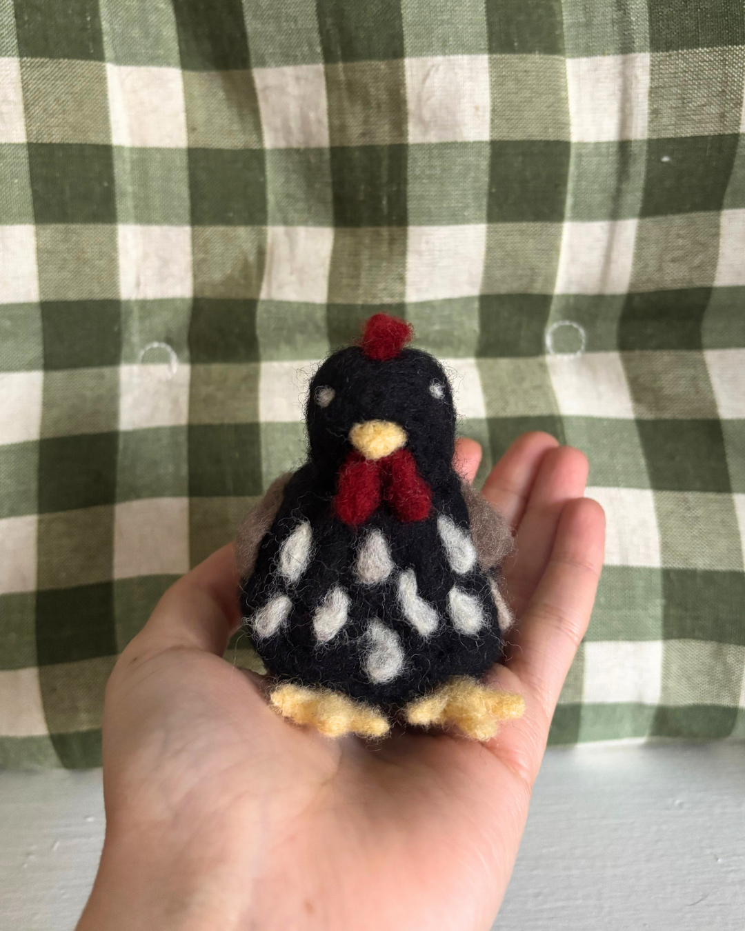 Felted Chicken Rooster (Large)