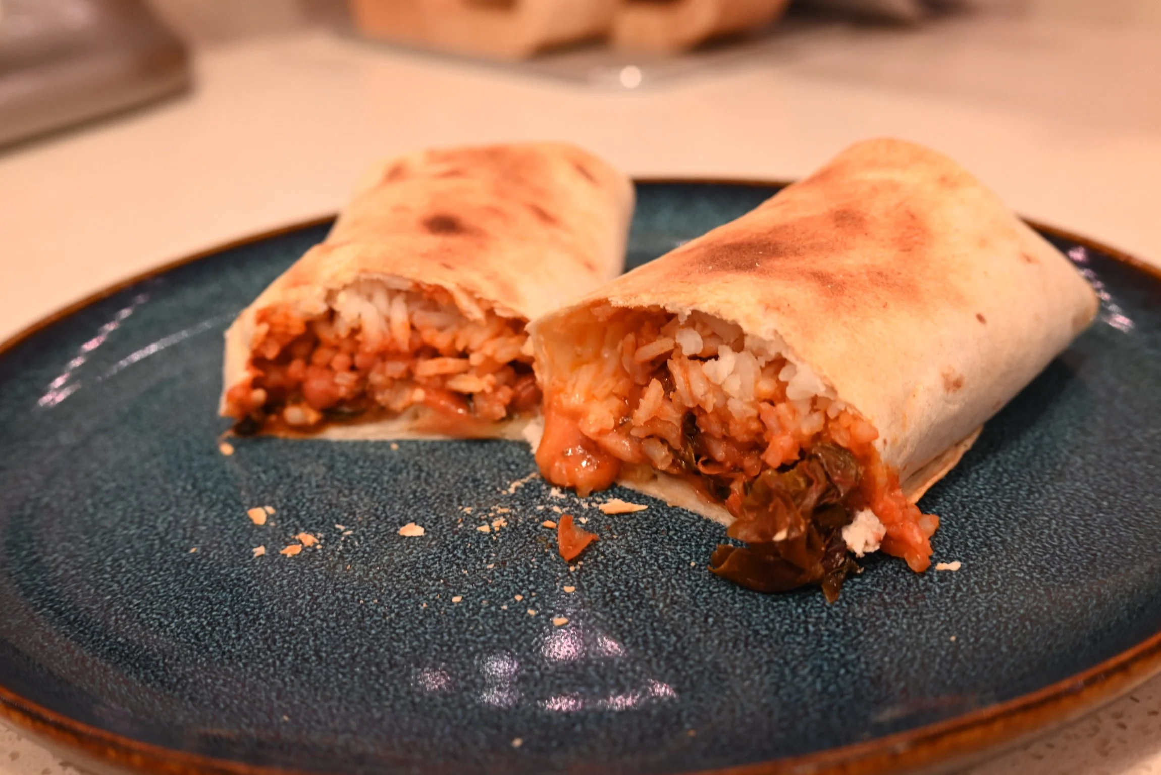 Burritos with Swiss Chard and Pinto Beans