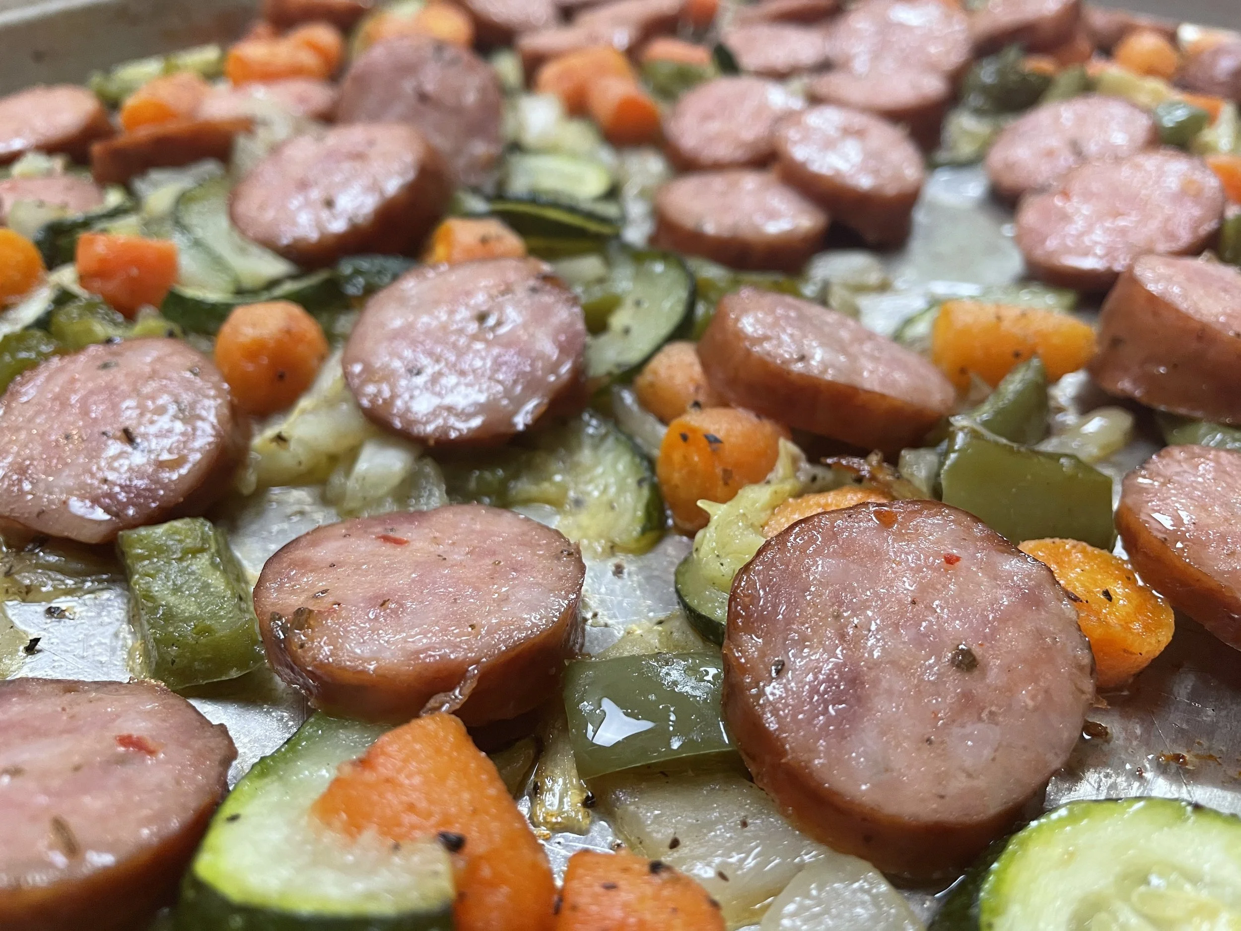 Sausage and Veggies Sheet Pan Meal