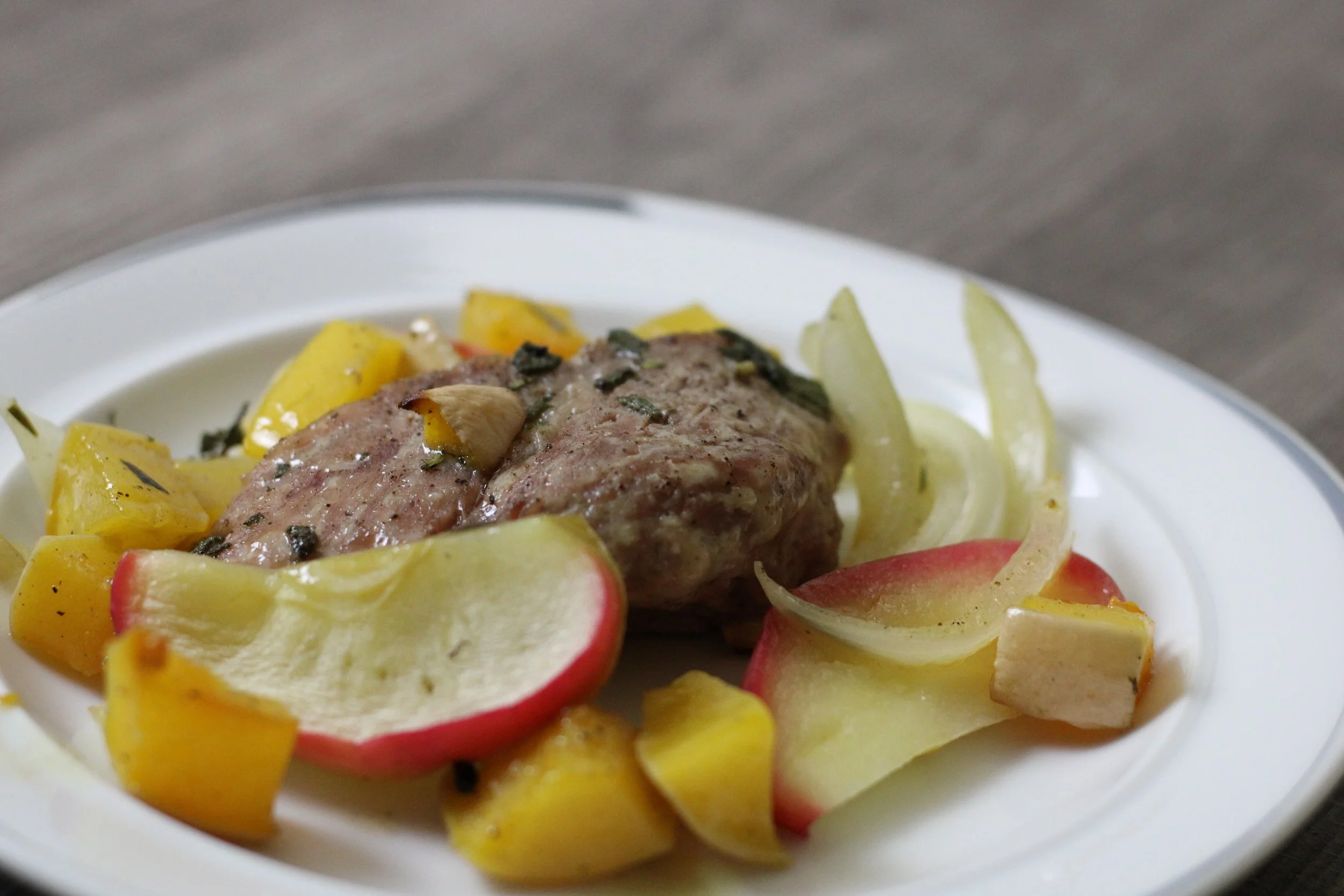 Pork and Squash Sheet Pan Meal