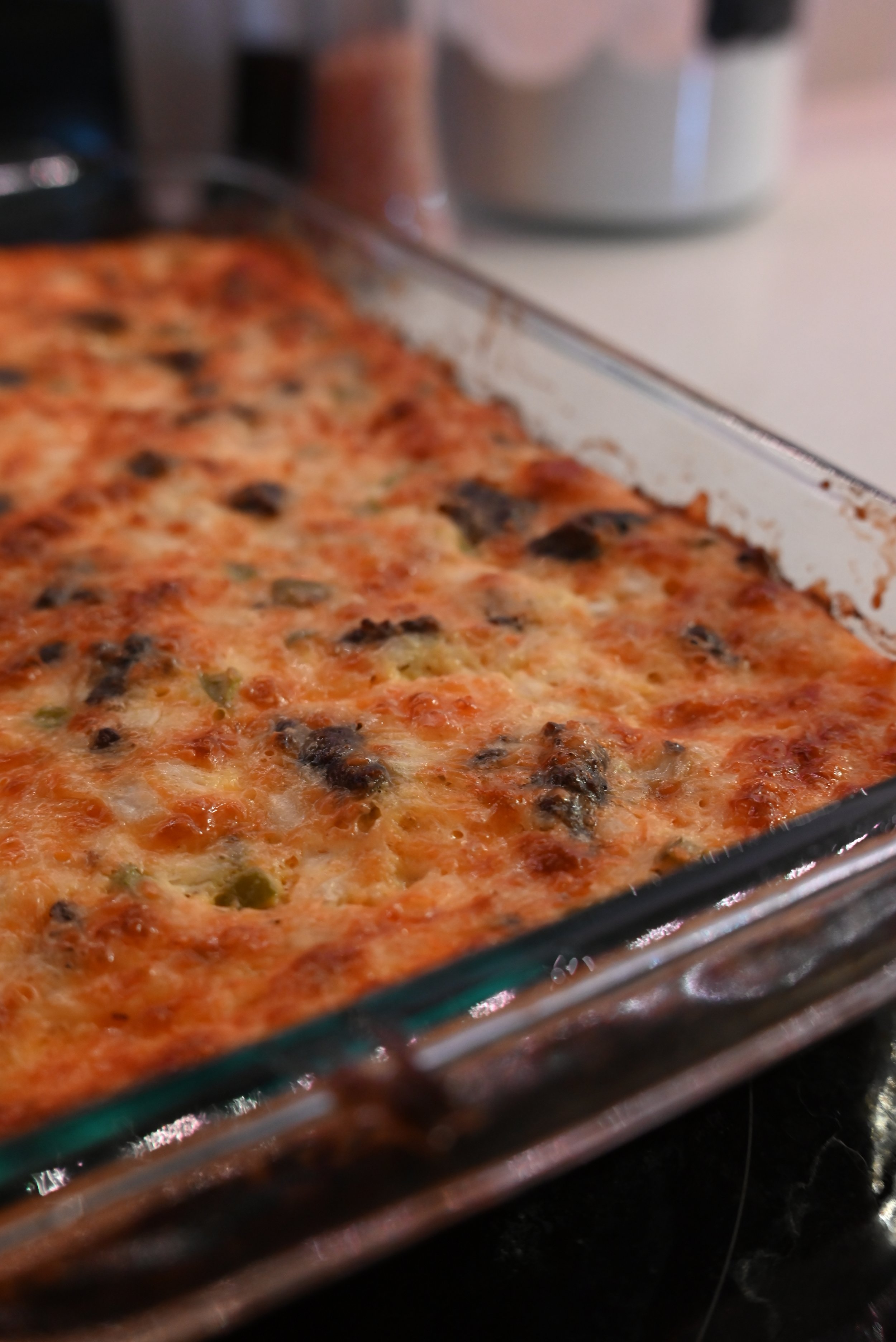 Sausage, CHeese and HasH Breakfast Casserole 