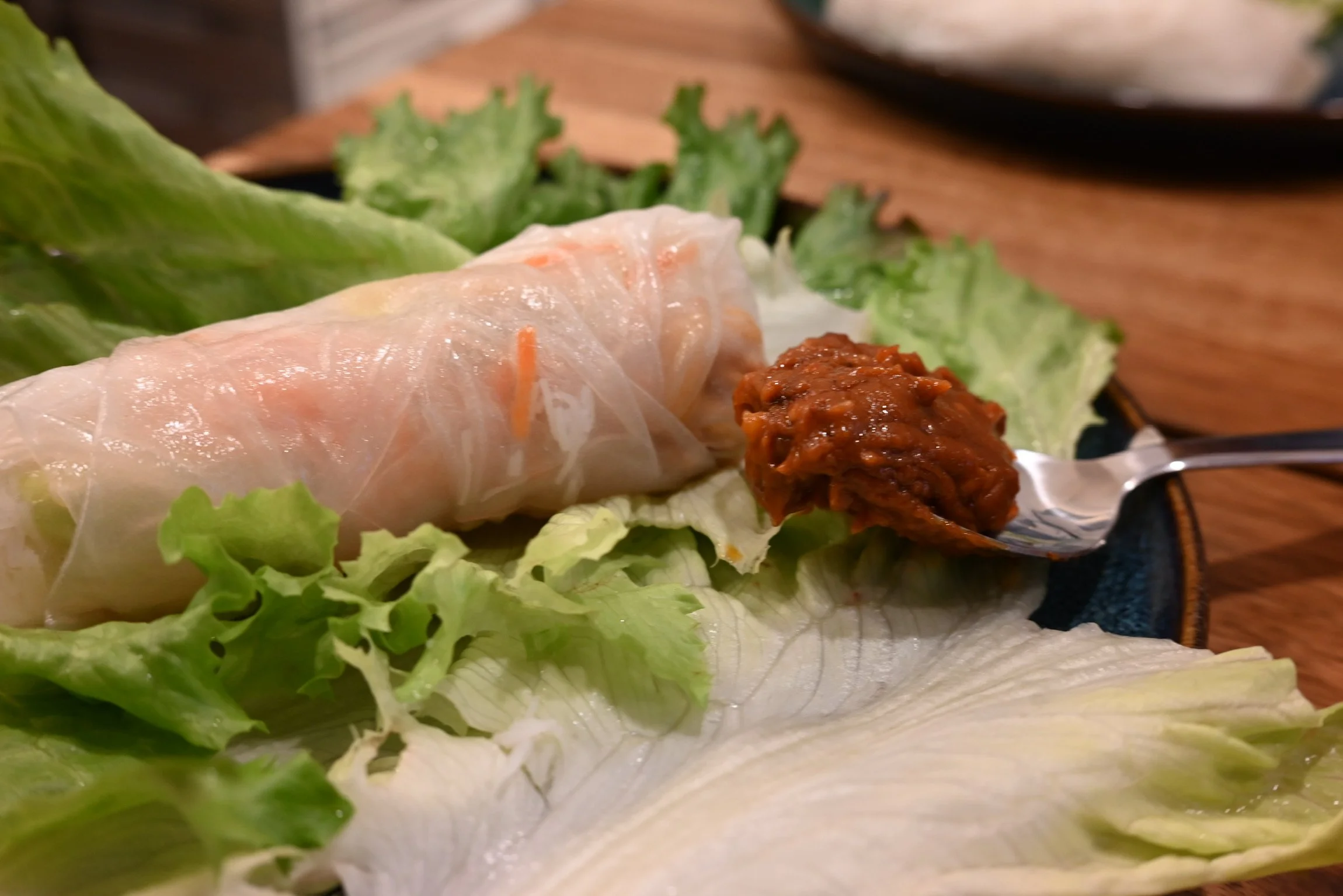 Thai Veggie Wraps with Peanut Sauce