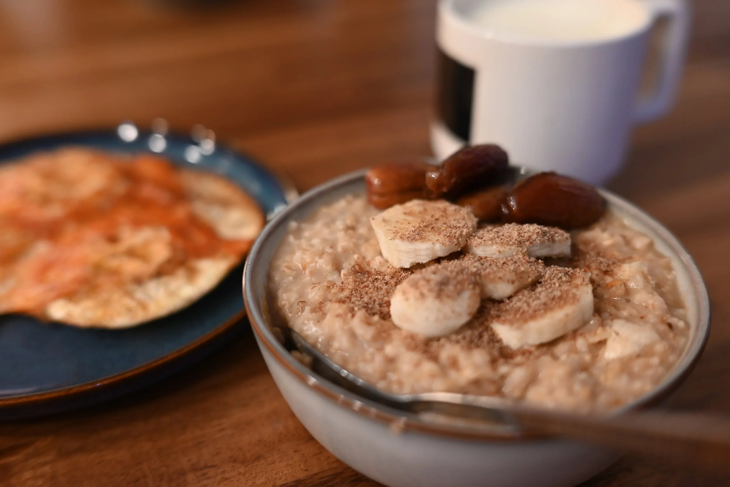 Steel Cut Oats with PB and Banana