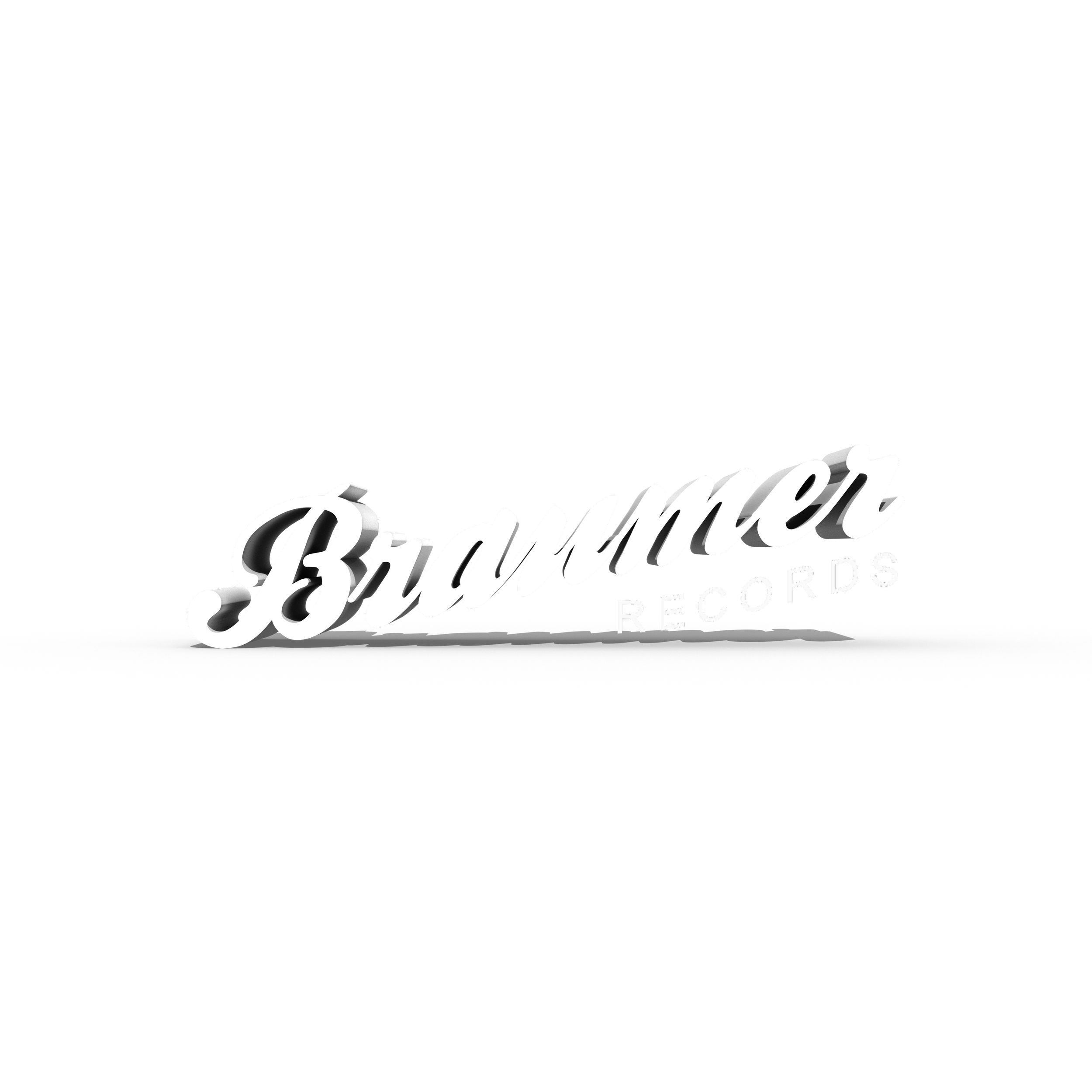 Black background with the white cursive text 'Braumer' and smaller uppercase text 'RECORDS' beneath it.